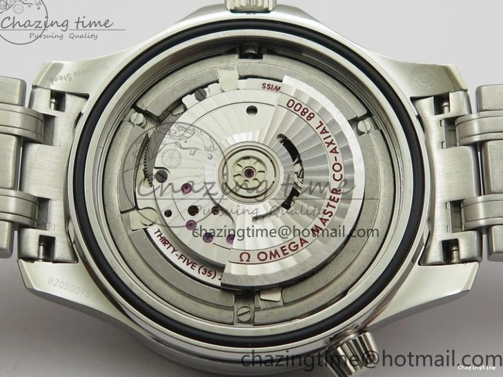 0202 Seamaster Diver 300M ORF 1:1 Best Edition Black Ceramic White Dial on SS Bracelet A Reliable 7865